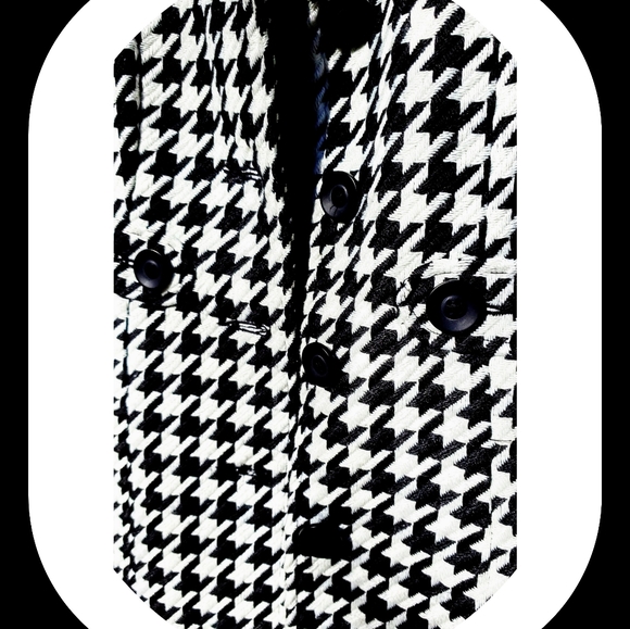 VINTAGE GIRLS HERRINGBONE CAR COAT - Picture 3 of 5